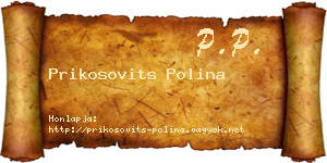 Prikosovits Polina névjegykártya